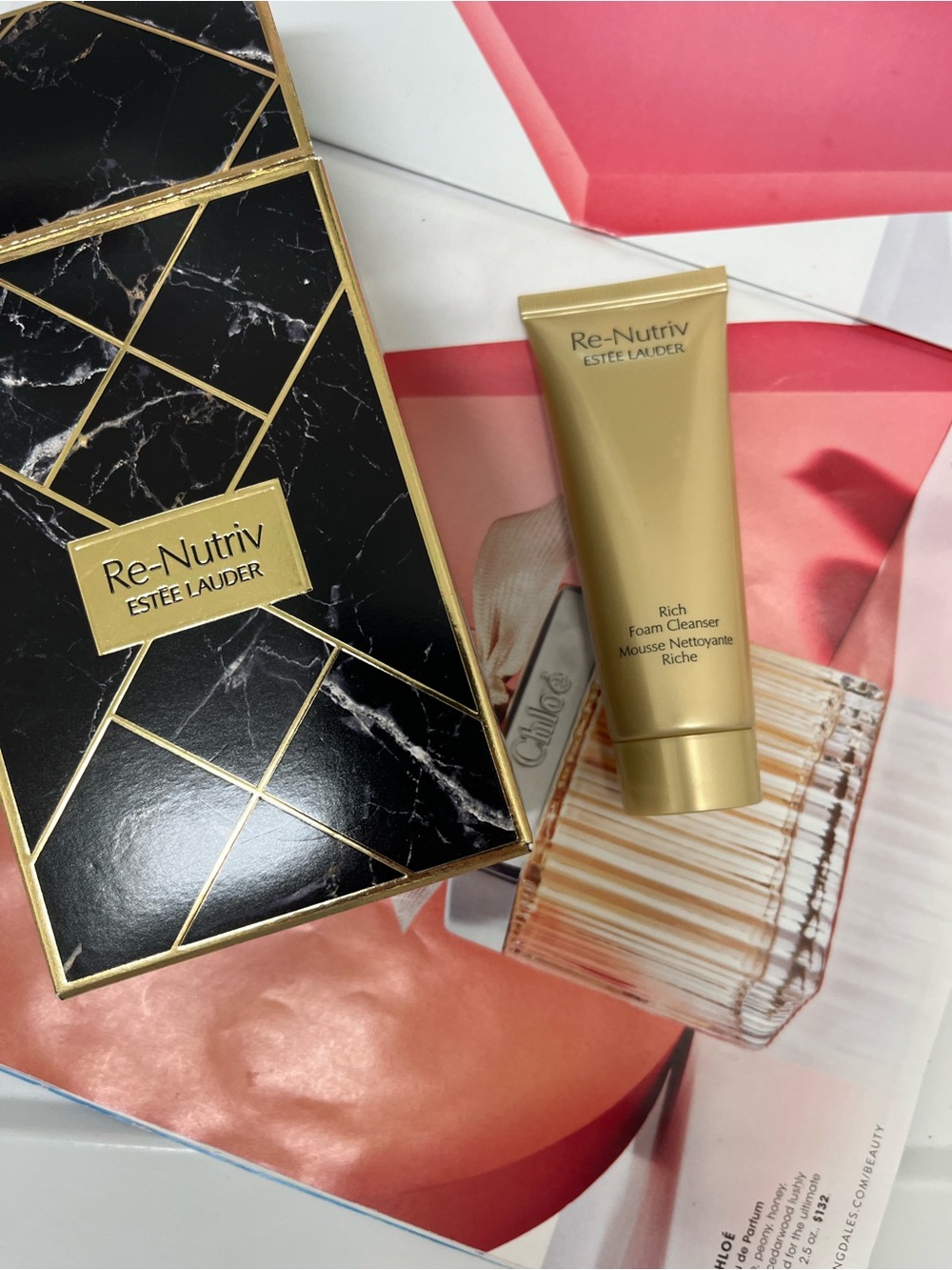 Estee Lauder Re-Nutriv Rich Foam Cleanser - mousse Riche for travel